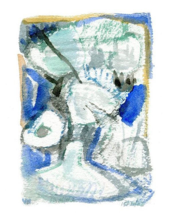 Postcard from Budapest - 8. watercolor. 2009